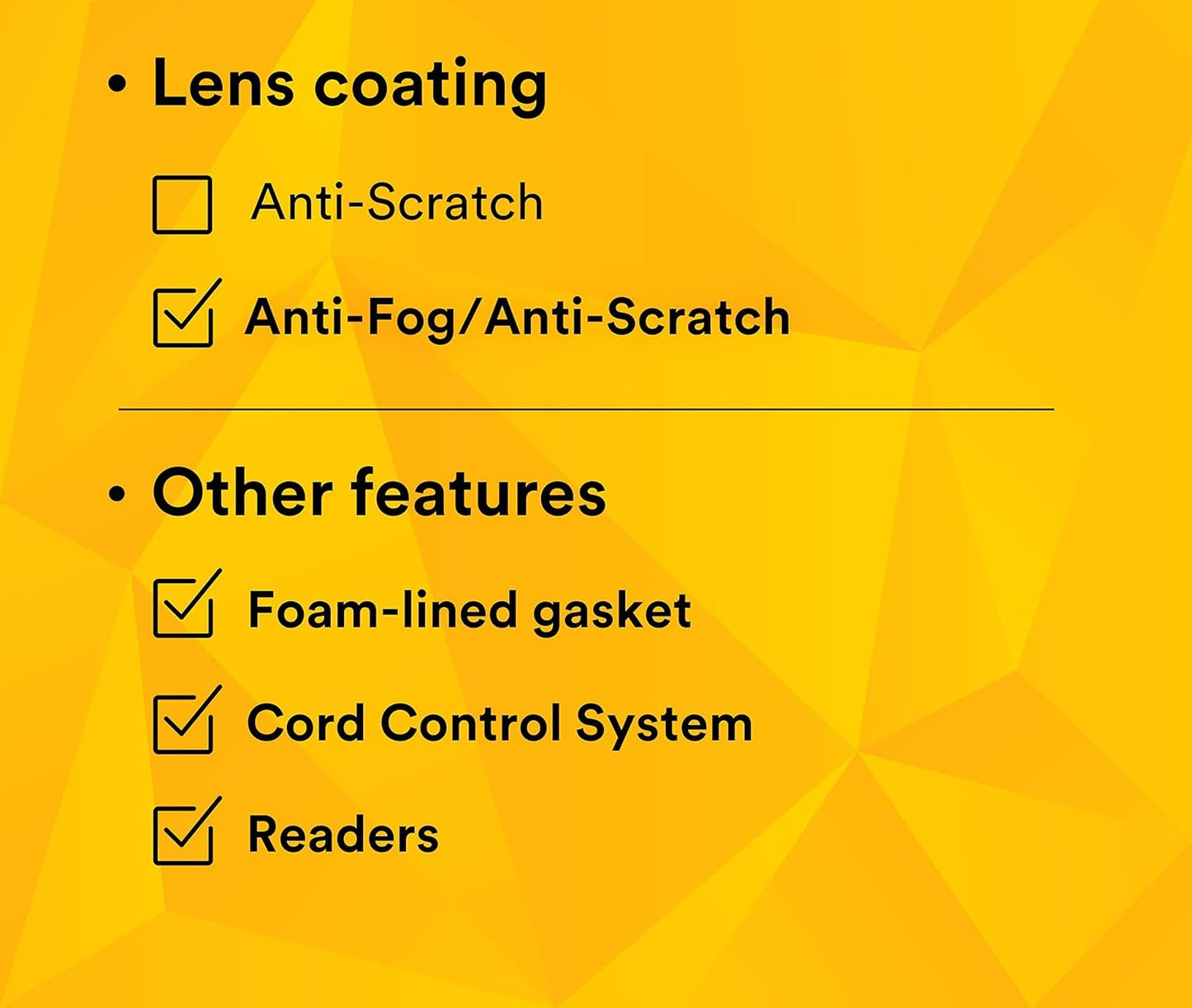 Safety Goggles, Navy Blue, Crystal Clear Lens with Foam Gasket
