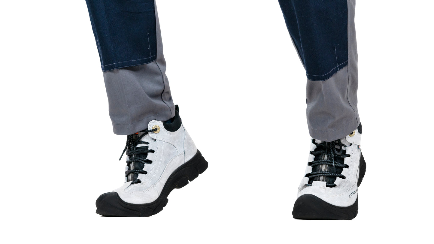 Industrial Safety Shoes Non-slip Rubber Sole Anti-stab Anti-steel Toe | Grey