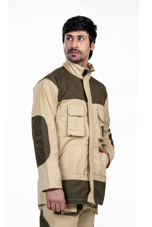 Industrial 2 Piece Coverall | GSM -220 | Sand Beige