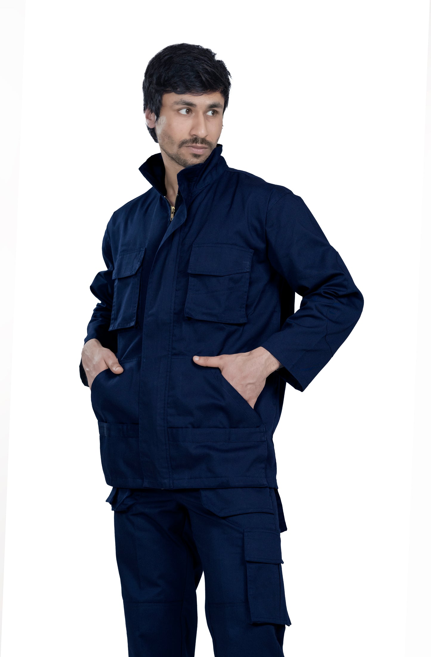 Industrial 2 Piece Coverall | GSM -220 | Navy Blue